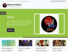 Tablet Screenshot of mehtaartgallery.org